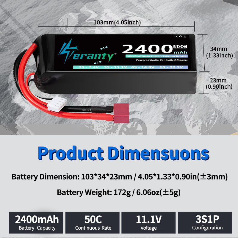TERANTY 3S 2200/2400/2600mAh L - Drone Rc Truck ulasan dan harga