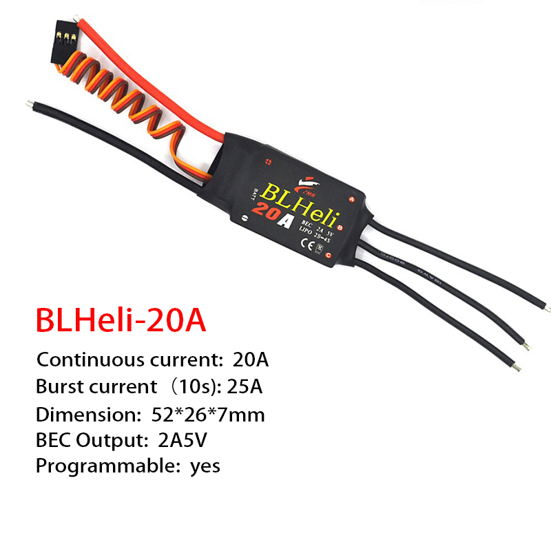1-3Pcs Brushless ESC BLHeli 20 - Drone Rc Control ulasan dan harga