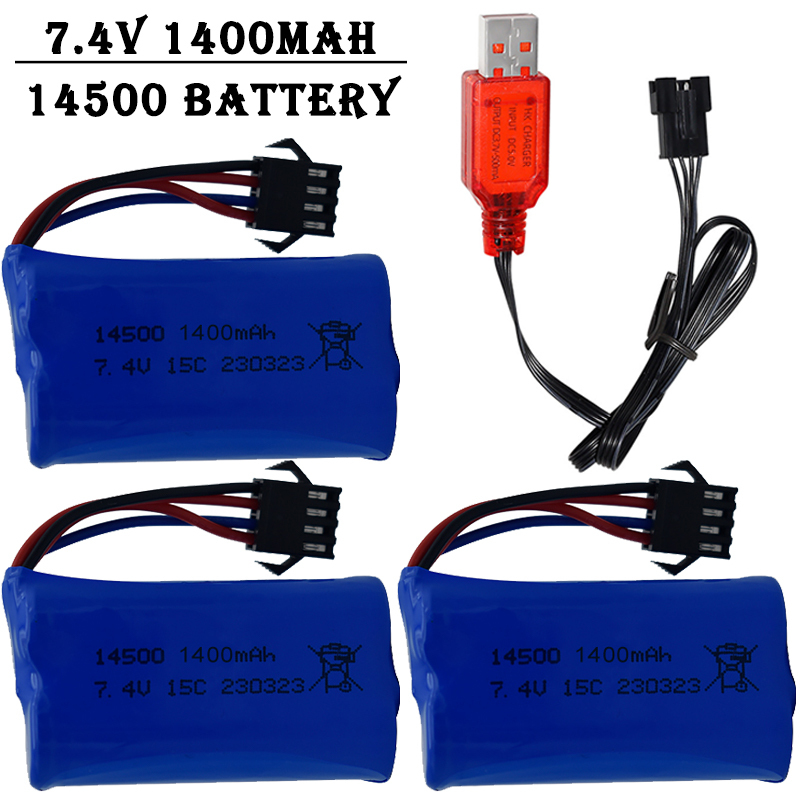 7.4V 1400mAh 14500 Lithium-Ion - Lipo Battery Charger ulasan dan harga