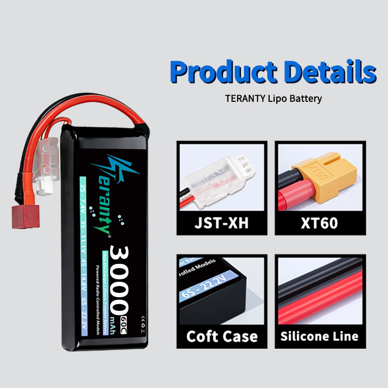 TERANTY 2S 3000mAh Lipo Batter - Drone Rc Truck ulasan dan harga
