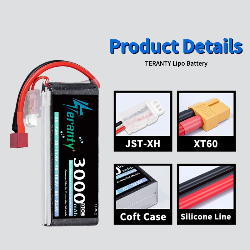 TERANTY 2S 3000mAh Lipo Batter - Drone Rc Truck ulasan dan harga