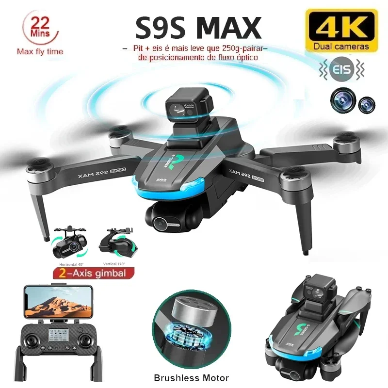 NEW S9S MAX MINI Drone 4K 2-Ax - Drone App Rc Fpv ulasan dan harga