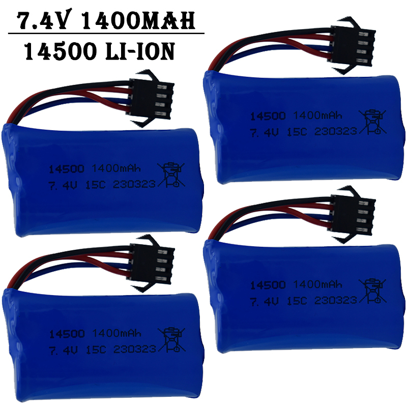 7.4V 1400mAh 14500 Lithium-Ion - Drone Rc Truck ulasan dan harga