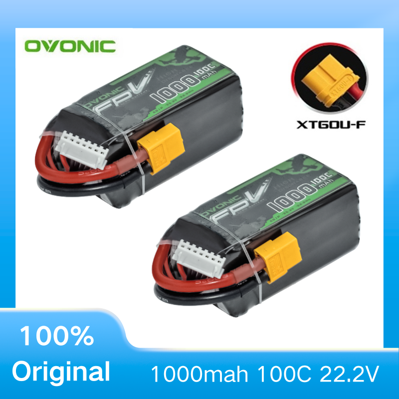 2Pcs OVONIC 1000mAh 100C 22.2V - Drone Rc Parts ulasan dan harga