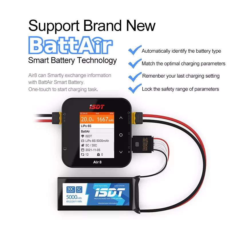 ISDT Air8 500W 20A Lipo Balanc - Lipo Battery Charger ulasan dan harga