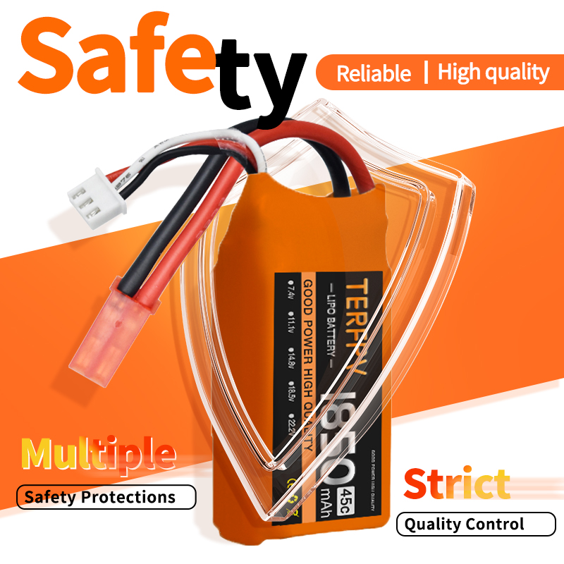 2/4PCS TERFPV 1850mAh 7.4V 45C - Drone Rc Truck ulasan dan harga