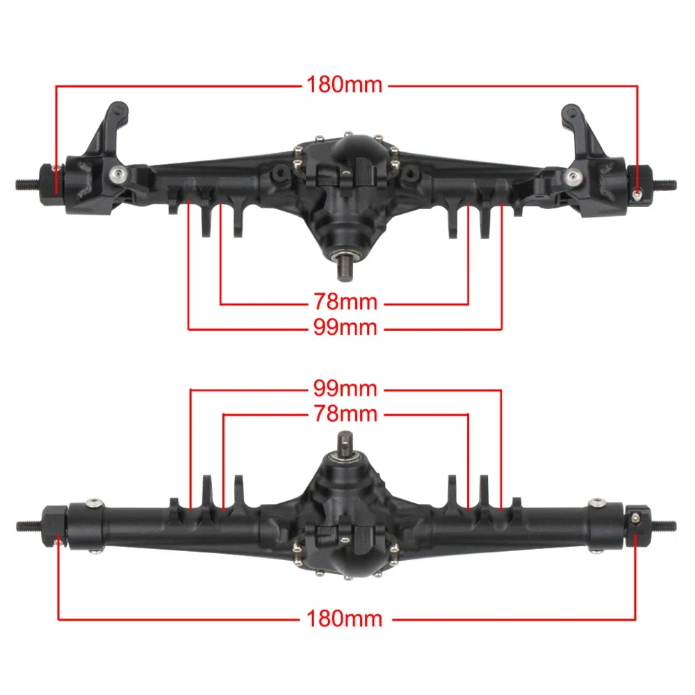 Integrated CNC Aluminum Front  - Rc Crawler Axle Parts ulasan dan harga