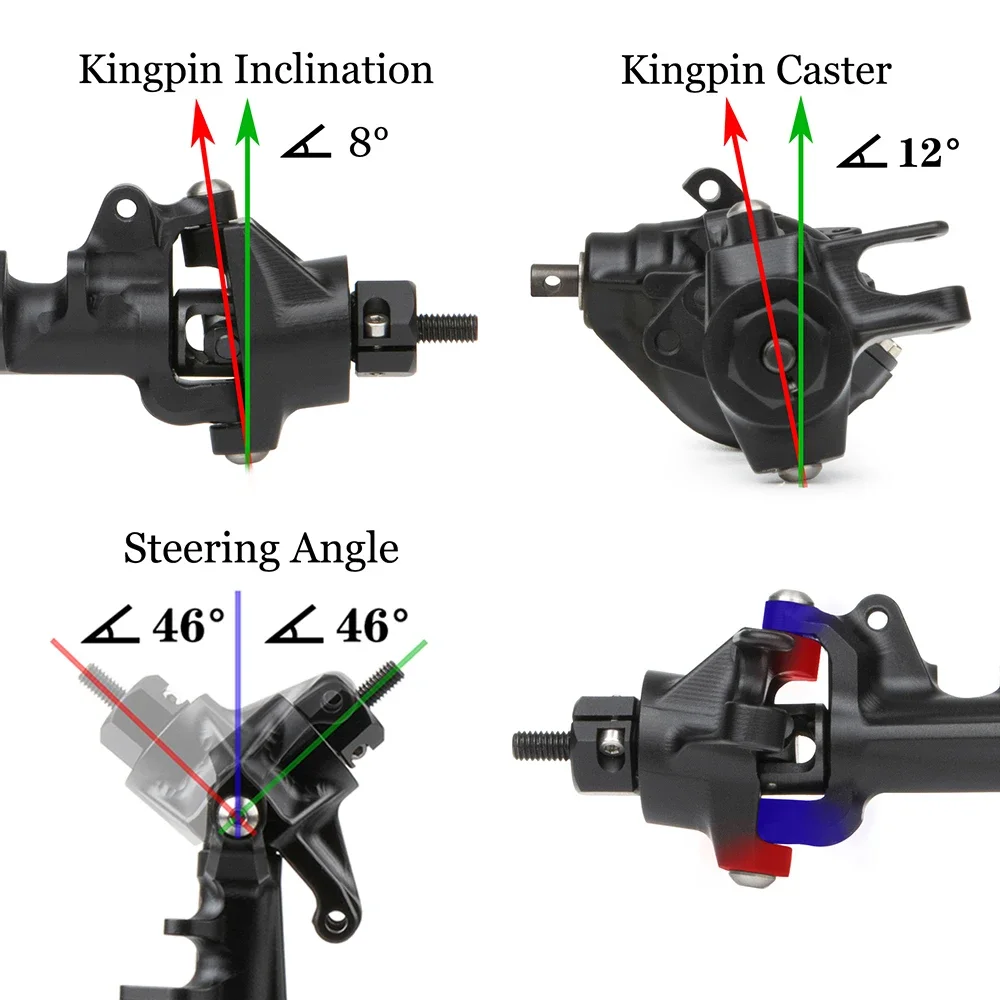 Integrated CNC Aluminum Front  - Rc Crawler Axle Parts ulasan dan harga