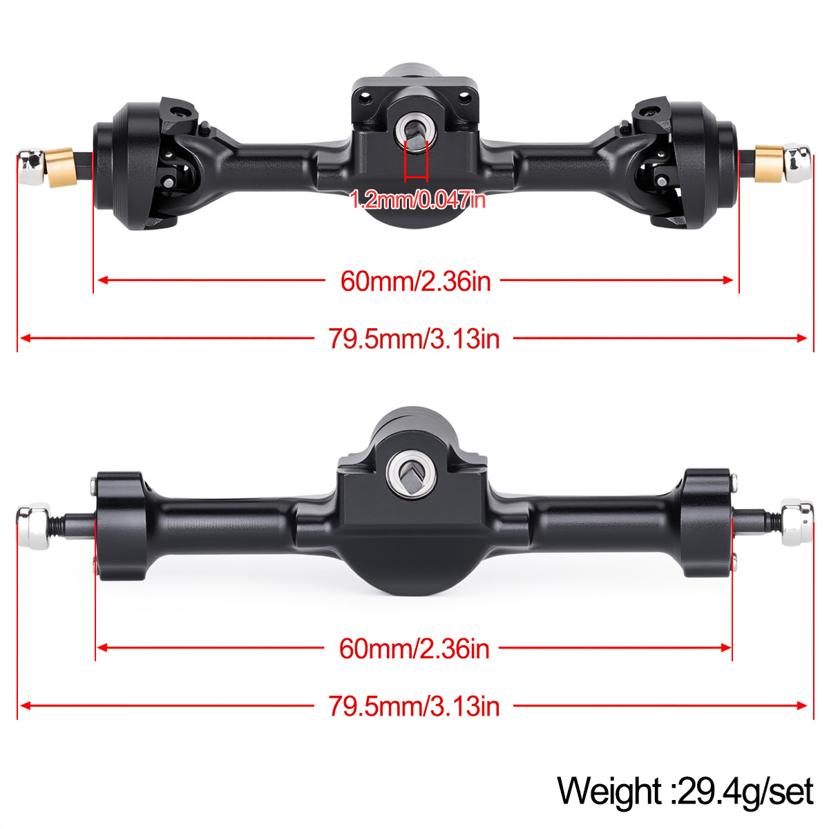 Aluminum Alloy Complete Front  - Rc Crawler Axle Parts ulasan dan harga