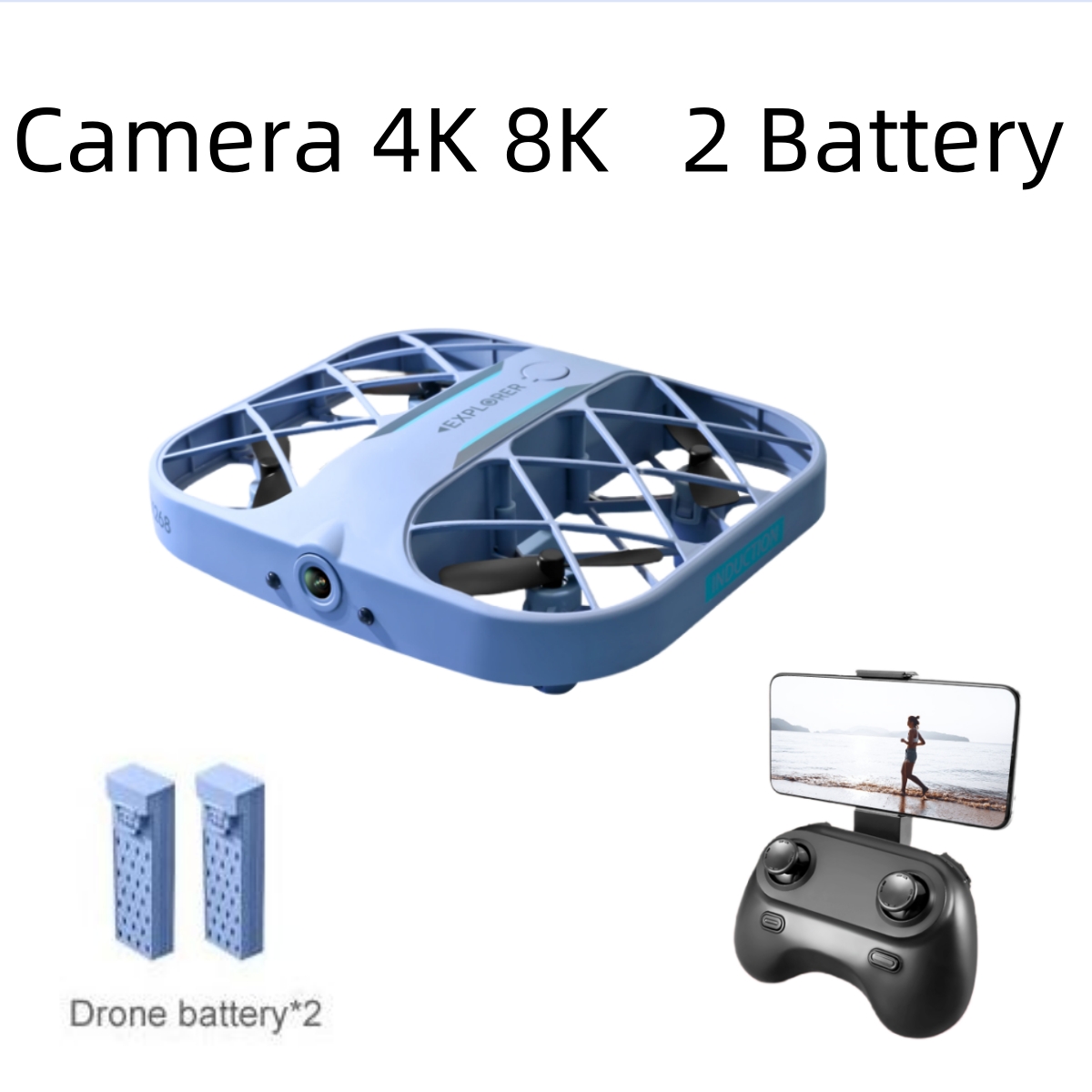 JJRC H107 FPV RC Drone with 2  - Drone App Rc Fpv ulasan dan harga