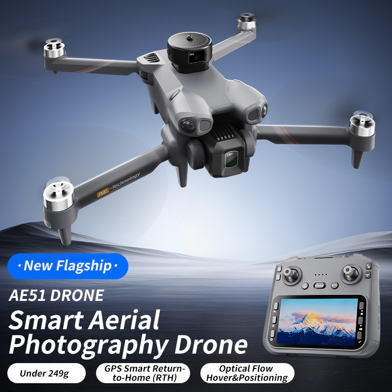 AE51 GPS Drone 8K Professional - Drone Rc Folding ulasan dan harga